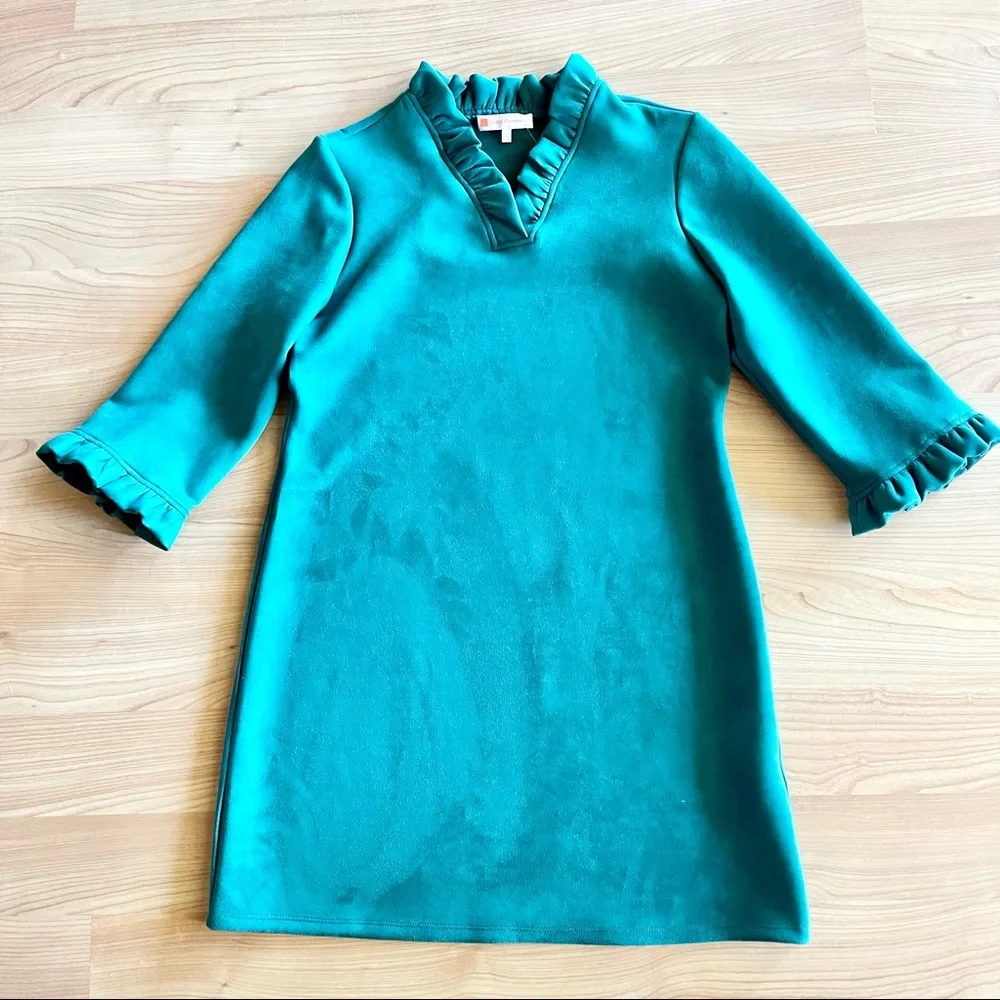 Jude Connally Aqua Long Sleeve Dress - Picture 5 of 15